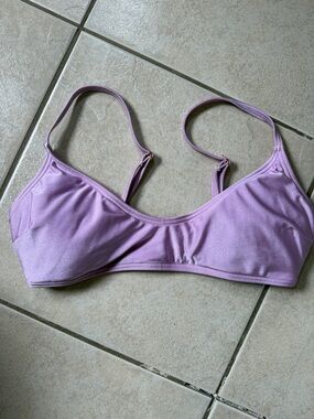 NWOT Lavender Purple with Light Sheen Bikini Top - Adjustable Straps